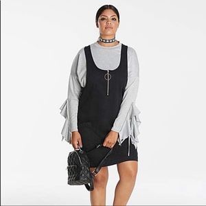 Simply Be Denim Pinafore NWOT